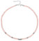 Unique Gems Collana di perle da donna Collana di pietre preziose Quarzo rosa Choker 38cm Perline Ø 4mm rotonde Qualità da gioielliere