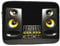 13 inch Laptop Case black and yellow speakers Laptop Sleeve Computer Bag Water Resistant Computer Case Carrying Cover Compatible for Men Women