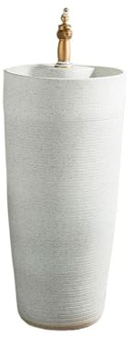 Intérieur Lavabo sur pied autoportant avec robinet et bonde for salle de bain avec balcon et cour Facile à installer