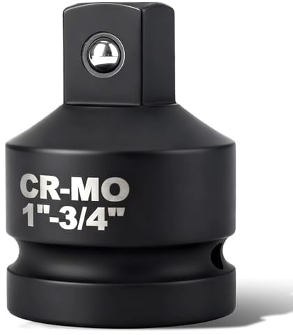 Adattatore per presa da 1 f a 3/4 m, adattatore e riduttore per bussola, convertitore per chiave a percussione Cr-Mo con chiave quadra, adattatori di conversione per avvitatore a percussione per