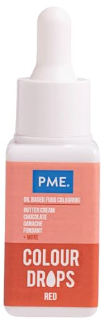 PME Colour Drops Rojos | Colorante Alimentario a Base de Aceite (20 ml)