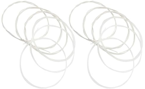 C102 Klassische Gitarrensaiten 2 Stück aus Nylon für Flamenco | Klare Diskant und Silberplattierte Basssaiten, für Spanische Gitarren, für Unterricht und Studioaufnahmen