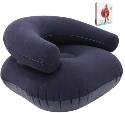 DAWCBVJQ Luftsessel - Bezogene Bequem Loungemöbel | Aufblasbare Sessel Für Erwachsene | Für die Nutzung im Freien, Camping, Filmabende, Lesen, Wohnzimmer, Schlafzimmer, Pool und Reisen