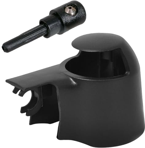 Kappe Wischarm für Heckwischer, Abdeckkappe Wischerarm Spritzdüse Scheibenwischer für Volkswagen T5 T6 Golf Polo Passat Caddy Tiguan Seat Altea Ibiza Skoda Scirocco