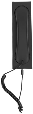 Tangxi Retro-Telefonhörer, rutschfeste Basis aus ABS-Silikon mit Typ-C-Schnittstelle, Kristallklarer Klang, Rauschunterdrückung, Plug-Play, für Telefone, Tablets, Laptops (Black)