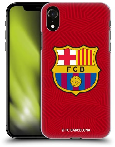 Head Case Designs Offizielle FC Barcelona Rot Wappen Harte Rueckseiten Handyhülle Hülle Huelle kompatibel mit Apple iPhone XR