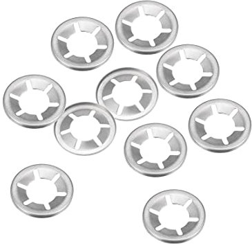 sourcing map 10 Stück Sicherungsscheiben M16 Klemmscheiben 15.3mm Innendurchm. 28 mm Außendurchm. Unterlegscheiben Drücken Verriegelung Clip 304 Edelstahl