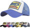 UMIPUBO Gorra de béisbol para Hombre Ajustable Classic Mesh Gorra Unisex molienda Borde Haga Viejo Sombrero (Azul)