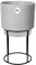 elho B.for Studio Round 22 - Flower Pot Indoor - 100% Recycled Plastic - Ø 22.0 x H 38.2 cm - Grey/Living Concrete