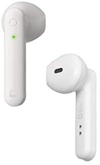 SBS - Cuffie Bluetooth senza fili in ear, cuffie wireless con durata di 2,5 ore, microfono e inclusa scatola di ricarica, cuffie twin buds adatte per Apple iPhone, colore: bianco