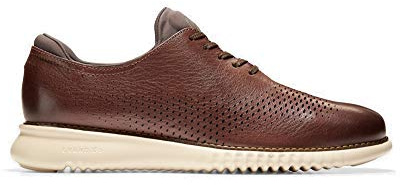 Cole Haan Men's Zerogrand Wing Oxford, Chestnut/Cement, 10.5 Wide