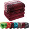 Erwin Müller Handtuch-Set 4er-Pack weinrot Größe 50x100 cm - Ludwigsburg - 100% Baumwolle - kuschelweich, saugstark, voluminös - praktisch durch beidseitige Schlaufen (weitere Farben)