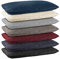 BaSaTex Plüsch Kissenbezug im Doppelpack | Cashmere Touch Kopfkissenbezug | Fleece Sofakissen Couchkissen | 100% Mikrofaser | 2X 40x80 cm | Blau