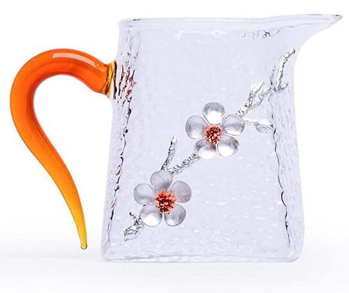 PAYNAN Théière japonaise en verre résistant à la chaleur - Créative - Prune - Tasse à thé Chahai
