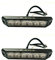 MelTruck® 2x LED Frontblitzer Heckblitzer Universal Straßenräumer für Traktoren Schlepper 12V 24V (Breite: 130 mm)