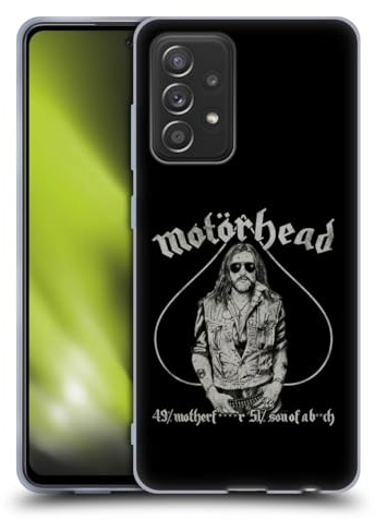 Head Case Designs Offizielle Motorhead Ace of Spades Lemmy Grafiken Gel Handyhülle Hülle [Militärischer Schutzgrad] Kompatibel mit Galaxy A52 / A52s / 5G (2021)