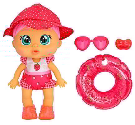 CRY BABIES Fun N' Sun Ella | Interaktive, wasserfeste Puppe, die echte Kullertränen weint. Unendlicher Spielspaß, im Wasser und an Land. Für Kinder ab 18 Monaten.