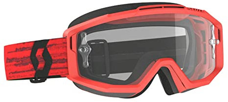 SCOTT Split OTG Motocross-Brille, Rot/Schwarz (Rot/Schwarz, Einheitsgröße)