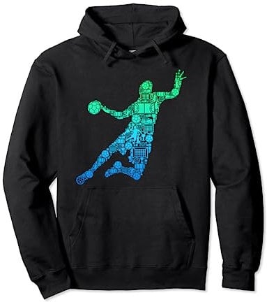 Handball Handballer Handballspieler Kinder Jungen Männer Pullover Hoodie