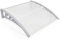 Marquesina Exterior Toldos Refugio de Nieve Toldo Cubierta de Policarbonato para Puertas, Ventanas, Tejadillo, Reducción de Ruido, Múltiples especificaciones, Gris-translúcido (60×100 cm)