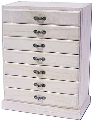 INNSPIRO Schubladenbox aus Floßholz 7 Schubladen 25 x 13 x 33 cm, 221