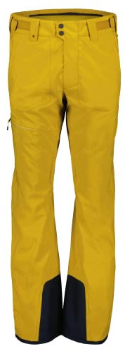 Scott M Ultimate Dryo 10 Pants Gelb - Daunen Warme wasserdichte Herren Dryosphere All-Mountain Skihose, Größe XL - Farbe