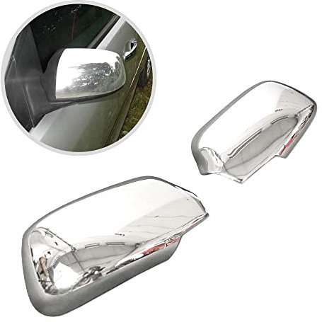 CHROMEMASTER | Spiegelkappen Kompatibel mit Ford Fiesta V Hatchback, 5 Türen 2005-2009 | ABS-Kunststoff Spiegelabdeckungen Verleihen dem Auto ein Einzigartiges Aussehen und Schützen vor Beschädigungen