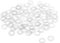 TOP-VIGOR Lot de 100 rondelles plates M5 en nylon transparent, 10 mm de diamètre extérieur 5 mm ID 1 mm d'épaisseur pour robinet, tuyau, vis, rondelle, entretoises de valve de rechange
