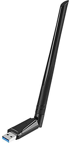 USB WLAN Stick for PC - 900Mbps, WiFi6 Glatter,5.8G 2.4G WLAN Adapter Internet Stick USB 3.0 for Win11/10/7 WLAN (1300-1)