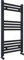 400x800mm Towel Warmer Flat, Wall Mounted Matte Anthracite Plated Steel Bathroom Towel Rail Radiator, Suitable for Central Heating, Electric and Dual Fuel