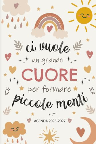 Regalo Della Maestra Agenda A5: Pianificatore settimanale e mensile | regalo maestra fine anno | una settimana su due pagine | 12 mesi | regalo maestra asilo elementare