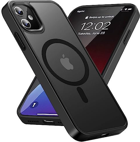 Gudoorla Magnetisch für iPhone 11 Hülle, [Kompatibel mit MagSafe] [Nie Vergilbung] Stoßfeste Schutzhülle (Militärschutz) Dünne Handyhülle iPhone 11 Case- Edel Schwarz