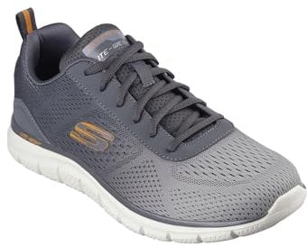 Skechers Herren Track Ripkent Training Shoes, Olive Mesh/Synthetic, 41 EU