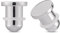 Longbeauty 1 Paar G23 Titan Ohr Plugs Dehnstäbe Dehnset Dehnungsstäbe Ohr Tunnel 3mm-10mm Silber Expander Punkstil, 10MM