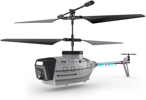 Black Hornet Military Style 4K Dual Camera Reconnaissance Drone Helicopter KY202, 2 Batteries (Yellow)