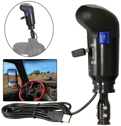 XSLOER Pomo USB para palanca de cambios para ATS ETS2 PC Racing para THRUSTMASTER TH8A y Logitech G29 G27 G25 G920 H Pomo de cambio USB