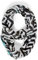 CECIL Damen B572333 Schlauchschal Gemustert, Black, A