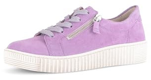 Gabor Damen Low-Top Sneaker, Frauen Halbschuhe,Plateausohle,straßenschuhe,Strassenschuhe,Sportschuhe,Freizeitschuhe,lila Light,40.5 EU / 7 UK