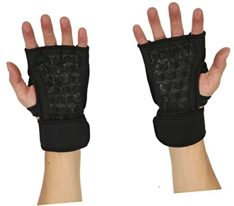 DIKACA 1 Paar rutschfeste Sporthandschuhe Fingerlose Turnhandschuhe Handschuhe Für Den Winter Handschuhe Zum Gewichtheben Trainieren Radfahren Kalte Handschuhe Draussen Männer Und Frauen