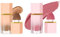 Beauty Searcher Flüssiges Rouge & Kontur Makeup Set, Weiches, leichtes, atmungsaktives Gefühl Eingebauter Schwamm Spitze Gesicht Make-up-Geschenk-Set (#Rouge 01+Kontur 01)