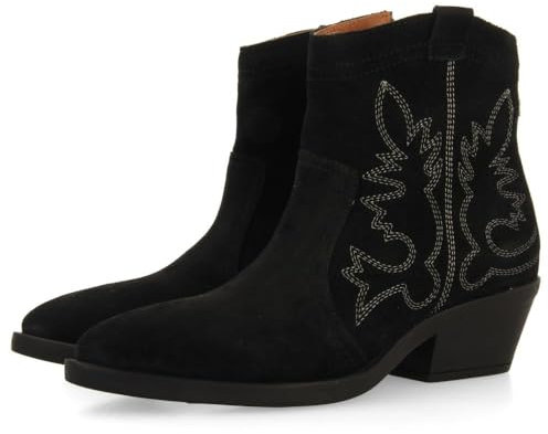 Stivali Cowboy Tacco in Pelle Scamosciata LENZING