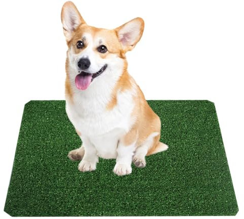 Künstlicher Grasteppich Hunde Rasenteppich für Wiederverwendbare Hundetoiletten Hundetoilette aus Kunstrasen für das Training Ihres Welpen 51 x 40cm
