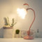 kaixunl Rosa Nachttischlampe,Acryl Blumen Tischlampe, Lampenschirm Aus Acryl Metall Schreibtischlampe Mädchen,Frei Drehbare Bedside Lamp Mit Dreifarbiger Beleuchtung Für Schlafzimmer Wohnzimmer,50 Cm