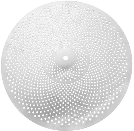 JOINPAYA Leises Hi Hat Becken für Schlagzeug Legierung Silber Realistischer Klang Wärmerer Crash Sound Trommelzubehör für Üben zu Hause