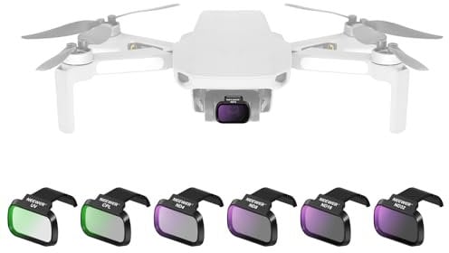 NEEWER Set Filtri ND(6pz) Compatibile con DJI Mini 4K/2/Mavic/SE/2 SE, Accessori Lenti Droni, Filtro a Densità Neutra ND4/ND8/ND16/ND32 CPL UV a Scatto, Vetro HD Multistrato, Sicuro per Gimbal, FL-B31