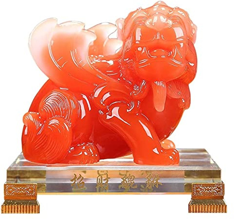 RLKHXBS Tabletop Wohlstand Wohlstandsharz pi xiu/pi yao Statue Dekoration anziehen Wohlstand und viel Glück Statue