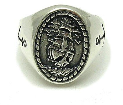 Sterling silber Herren Ring 925 Anker Empress Größe 52-74