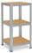 shelfplaza® 90x60x60cm Home Schwerlastregal verzinkt/Metallregal mit 3 Böden/Kellerregal Metall, Garagenregal, Werkstattregal oder Regal Lagerregal/Steckregal Metall mit 175kg Tragkraft
