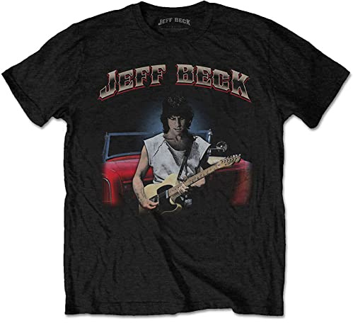 Rockoff Trade Men's Jeff Beck Hot Rod T-Shirt, Black, Xx-Large