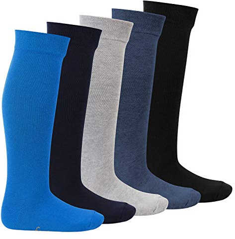Footstar EVERYDAY! 5 Paar Kinder Kniestrümpfe - Jeans 23-26
